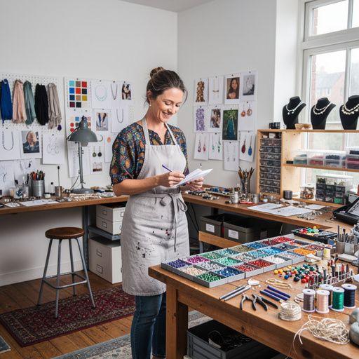 Schmuckdesigns, die auf einem Computerbildschirm erstellt werden.